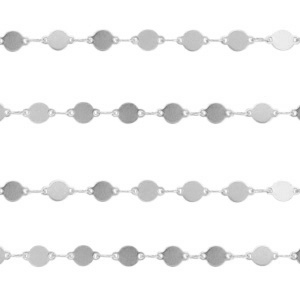Roestvrij stalen (RVS) Stainless steel onderdelen jasseron coin Zilver