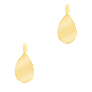 Roestvrij stalen (RVS) Stainless steel bedels druppel Goud