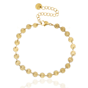 Roestvrij stalen (RVS) Stainless steel armbanden jasseron Goud