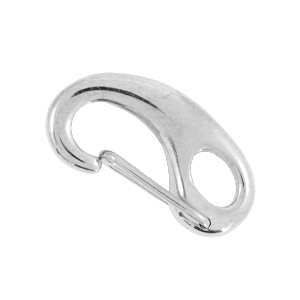 Roestvrij stalen (RVS) Stainless steel onderdelen karabijnslot 24mm Zilver