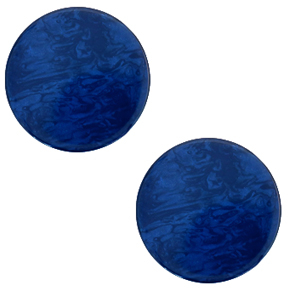 20 mm platte cabochon Polaris Elements Lively True blue