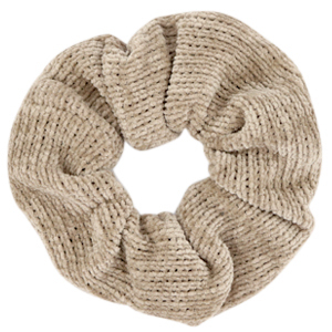 Scrunchies haarelastiek corduroy Taupe