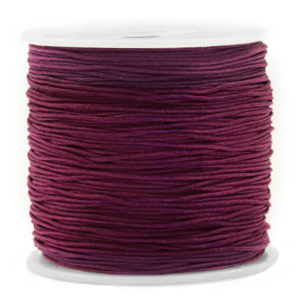 Macram&eacute; draad 0.8mm Royale aubergine purple