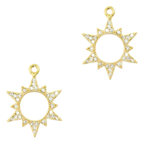 Zirkonia bedels zon Gold