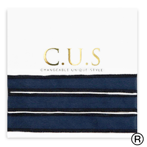 C.U.S&reg; sieraden lint Shiny intense dark blue