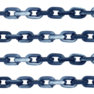 Acrylic chain 15mm Dark blue