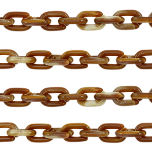 Acrylic chain 15mm Brown