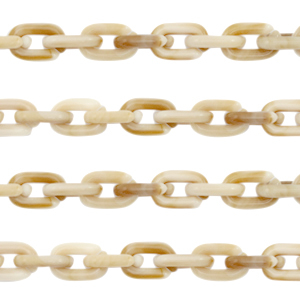 Acrylic chain 15mm Beige