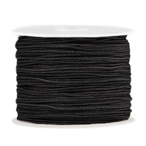 Macram&eacute; draad 1.0mm Black