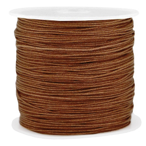 Macram&eacute; draad 0.8mm Pecan brown