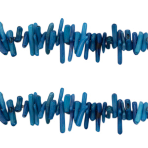 Ocean bamboo kralen Teal blue