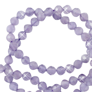 Natuursteen kralen Cat's eye facet geslepen 2mm Brave purple