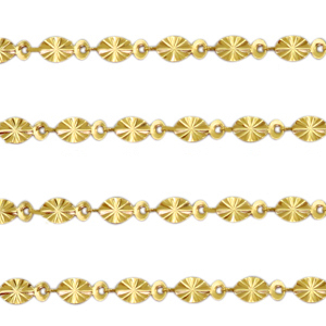 Roestvrij stalen (RVS) Stainless steel onderdelen jasseron ovaal Goud