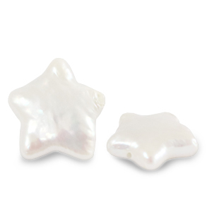 BQ Zoetwaterparels ster Natural white