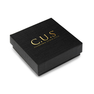 Sieradendoos C.U.S&reg; 7x7cm Black-gold