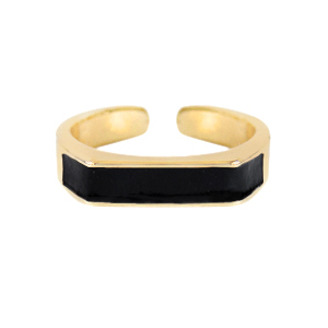 Musthave ringen enamel Black-gold