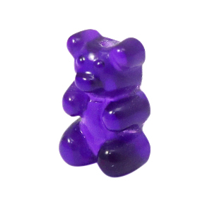 Resin hangers gummi bear Purple