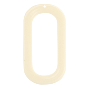 Resin hangers langwerpig ovaal Off white