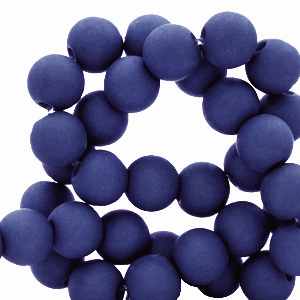 6 mm acryl kralen Dark royal blue