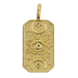 Brass TQ metaal bedels oog Gold