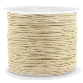 Macram&eacute; draad 0.8mm Golden beige