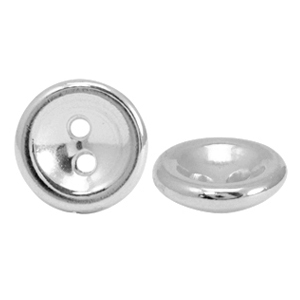 Kralen DQ metaal knoop 10mm Antiek zilver (nikkelvrij)