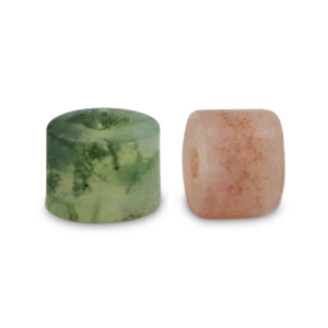 Natuursteen kralen chalcedoon (kwarts) disc 3x2mm Multicolour green