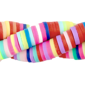 Katsuki kralen 4mm Rainbow fuchsia mix