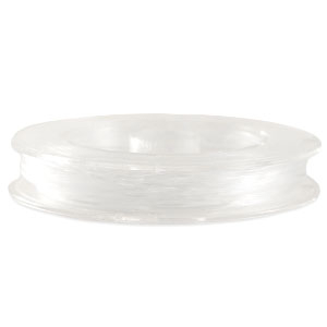 Elastiek rijgdraad 1.2mm Transparant