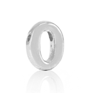 Letterkralen DQ metaal O Antiek zilver (nikkelvrij)