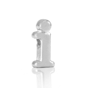 Letterkralen DQ metaal I Antiek zilver (nikkelvrij)