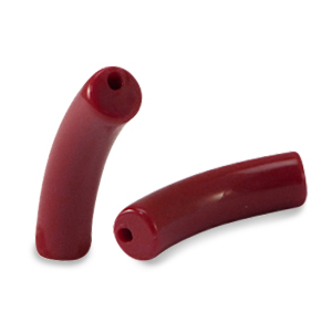 Acryl kralen tube Port red