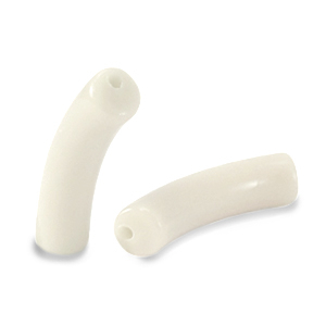 Acryl kralen tube Off white