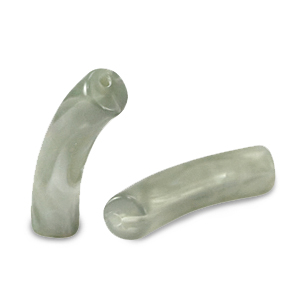 Acryl kralen tube Marble greige