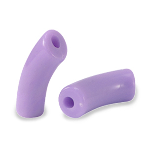Acryl kralen tube Sheer lilac