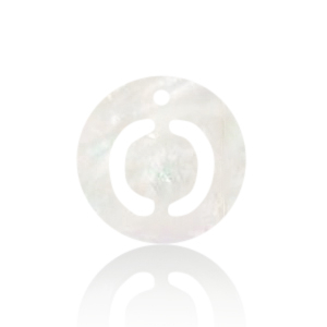 Schelp hangers specials letter O White (natuurlijke kleur)