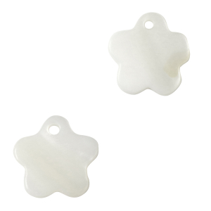 Schelp hangers specials bloem White (natuurlijke kleur schelp)