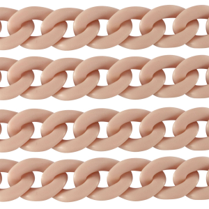 Acrylic chain 29mm matt Vintage pink