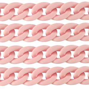 Acrylic chain 29mm matt Light pink