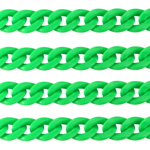 Acrylic chain 18mm shiny Neon green