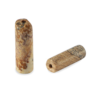 Natuursteen kralen kwartsiet tubes Brown