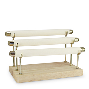 Sieraad display voor ringen 3 niveaus Natural-gold