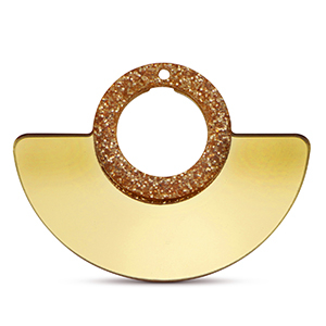 Statement hangers Metallic glitter gold