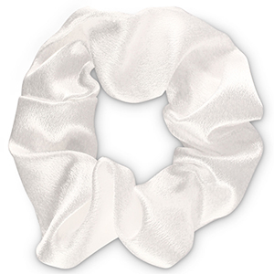 Scrunchies haarelastiek silky Off white