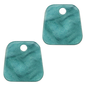 Resin hangers trapezium Petrol blue