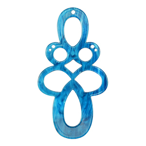 Resin hangers barok Prussian blue