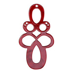 Resin hangers barok Salsa red