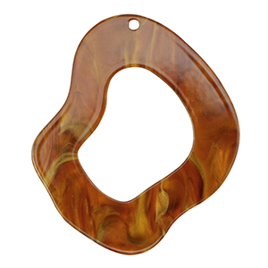 Resin hangers organic Topaz brown