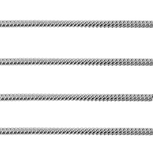 Roestvrij stalen (RVS) Stainless steel onderdelen jasseron snake 1.6mm Zilver