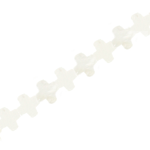 Schelp kralen kruis White